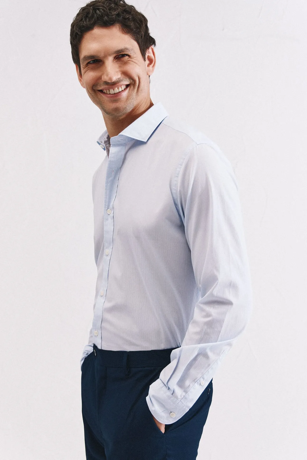 Camisa rayas algodón