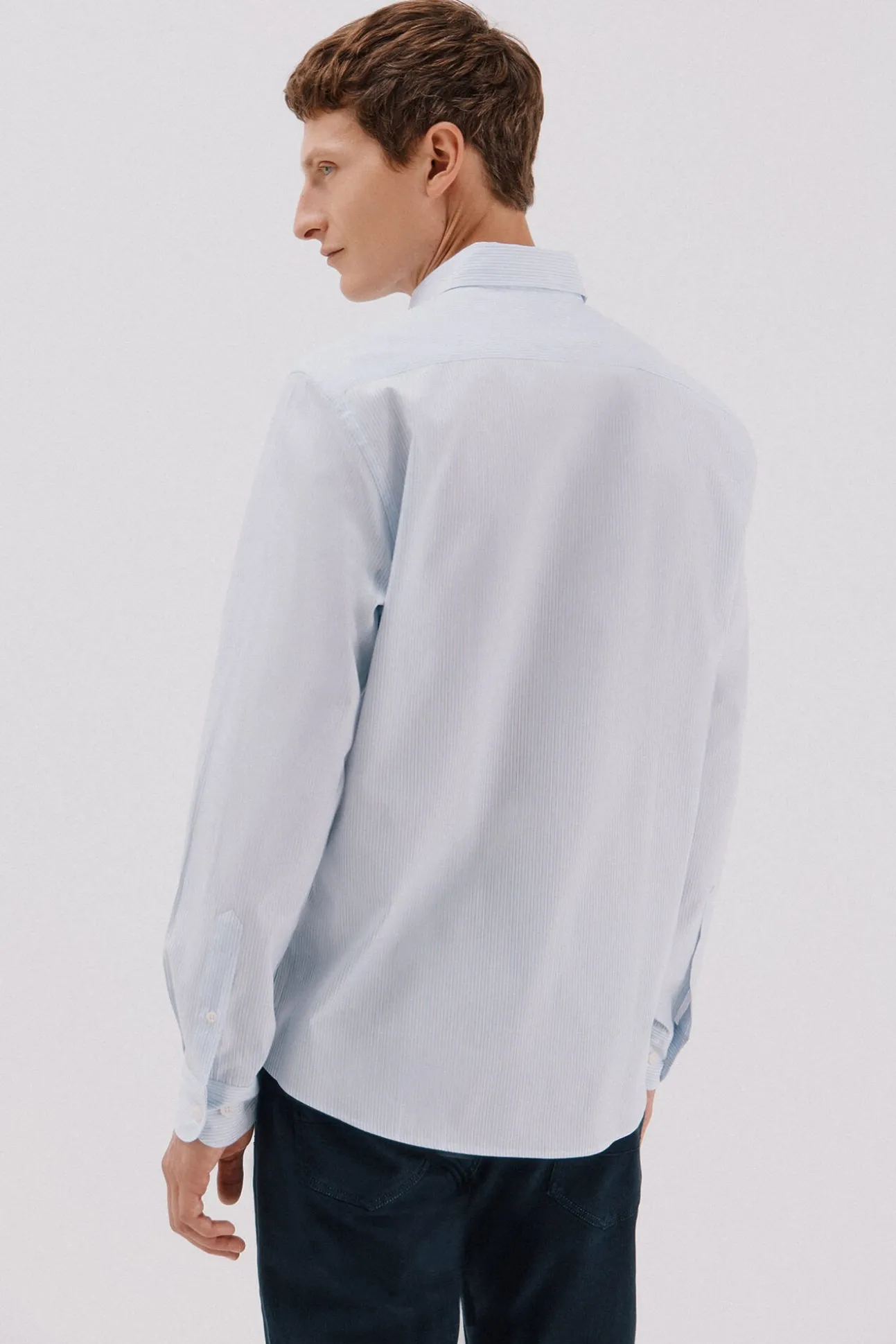 Camisa rayas algodón tencel