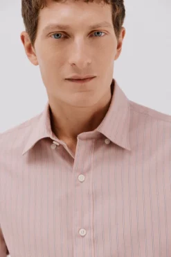 Camisa rayas algodón tencel