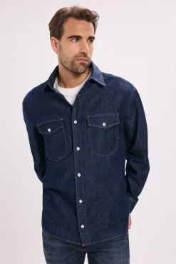 Camisa regular fit denim