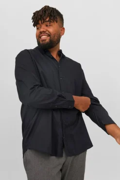 Camisa sarga cuadros loose fit PLUS