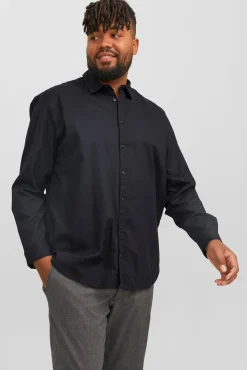 Camisa sarga cuadros loose fit PLUS