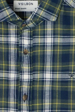Camisa sport cuadro tartan bicolor