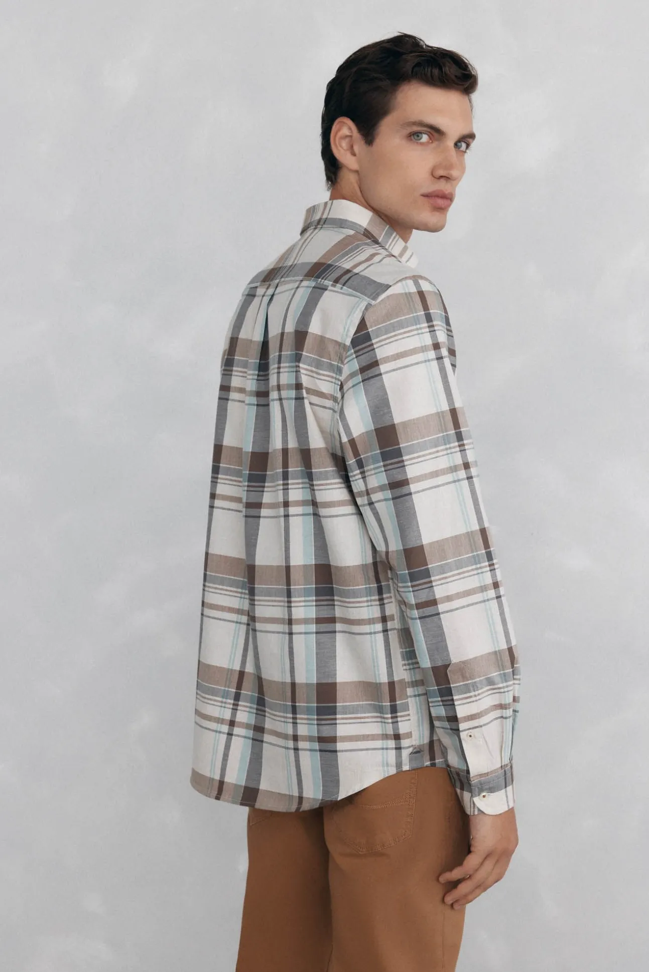 Camisa twill cuadros