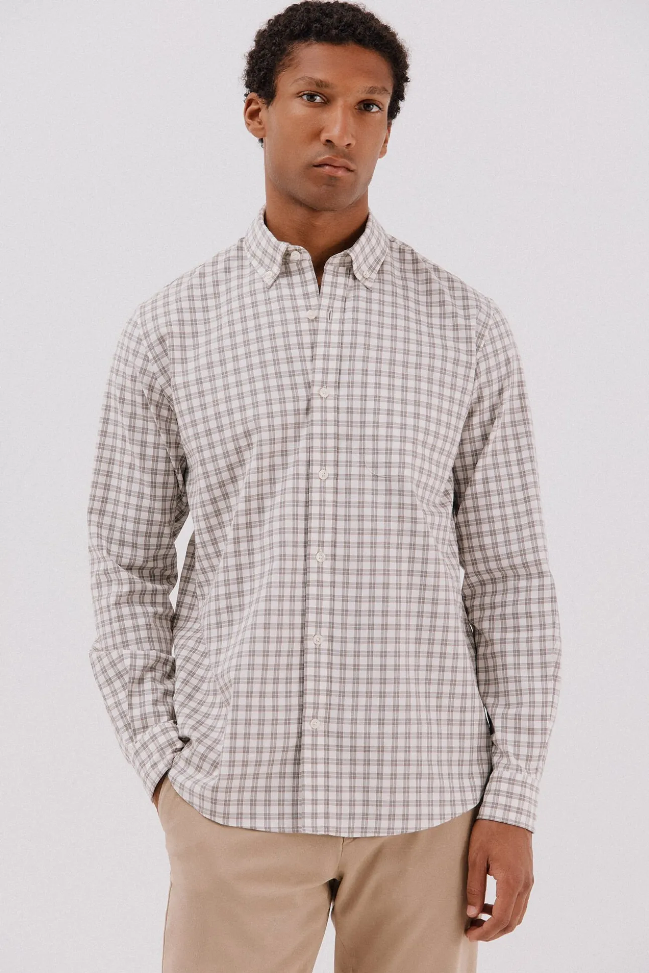 Camisa twill cuadros