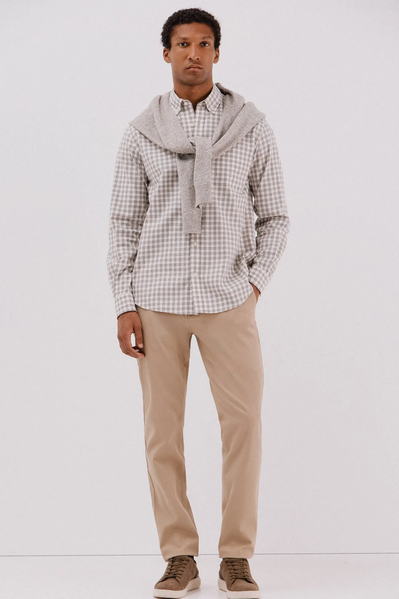 Camisa twill cuadros