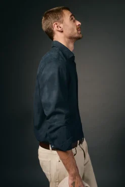 Camisa twill liso tencel algodón