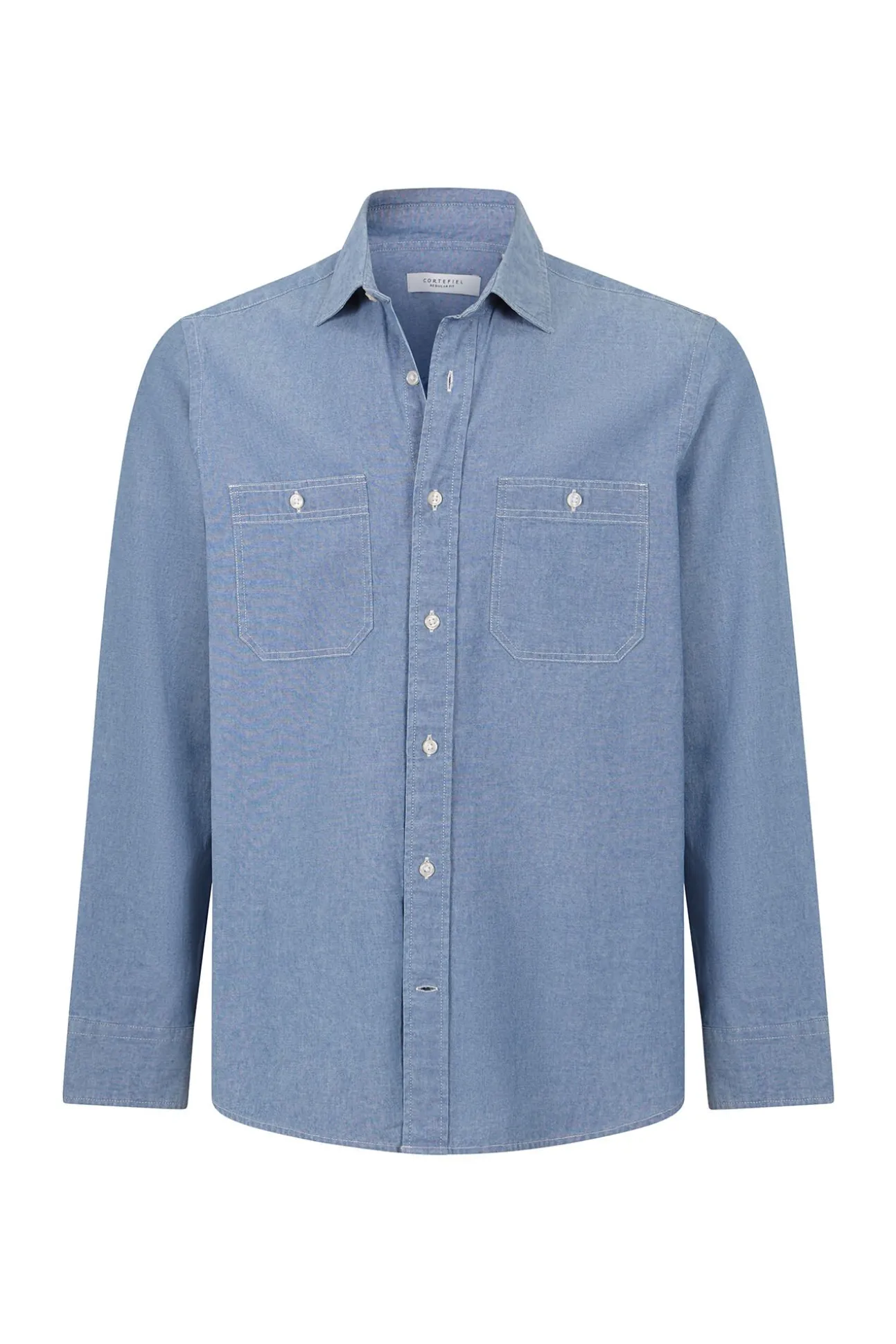 Camisa vaquera con dos bolsillos