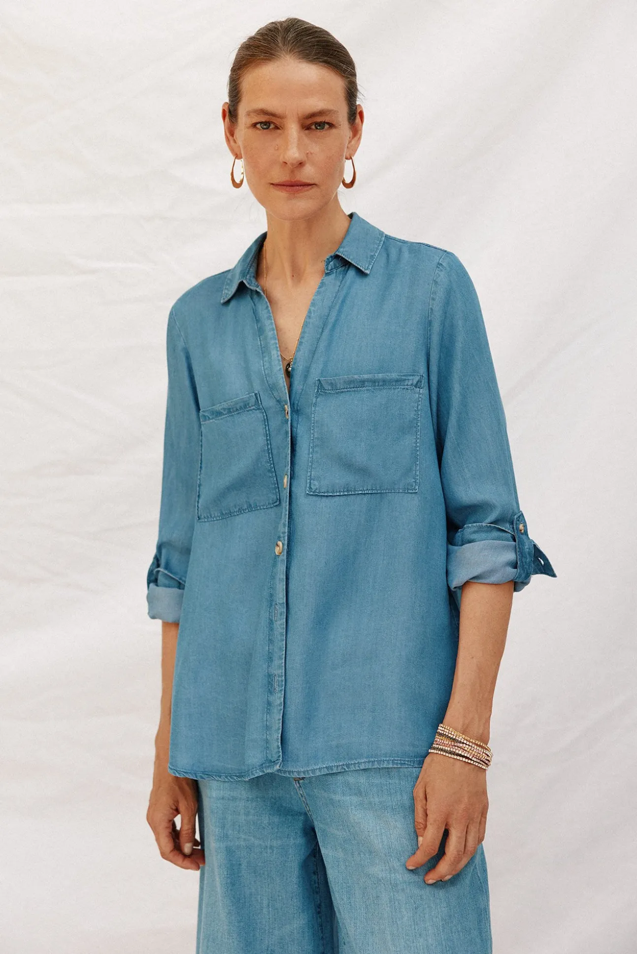 camisa vaquera tencel