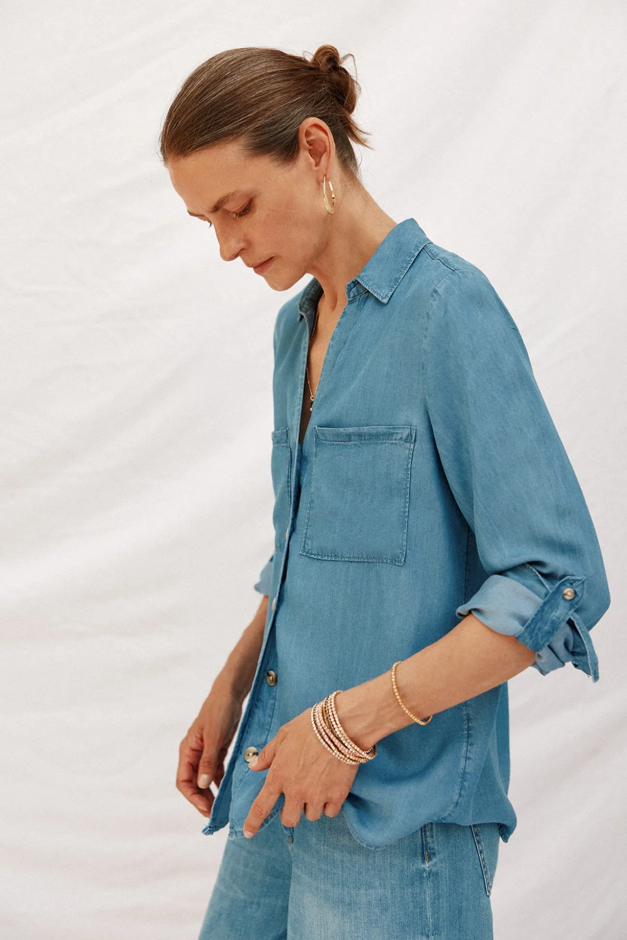 camisa vaquera tencel