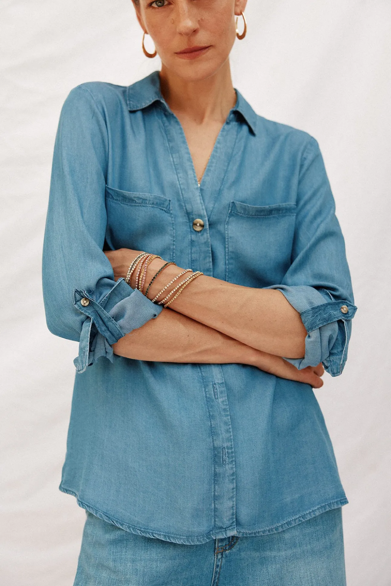 camisa vaquera tencel