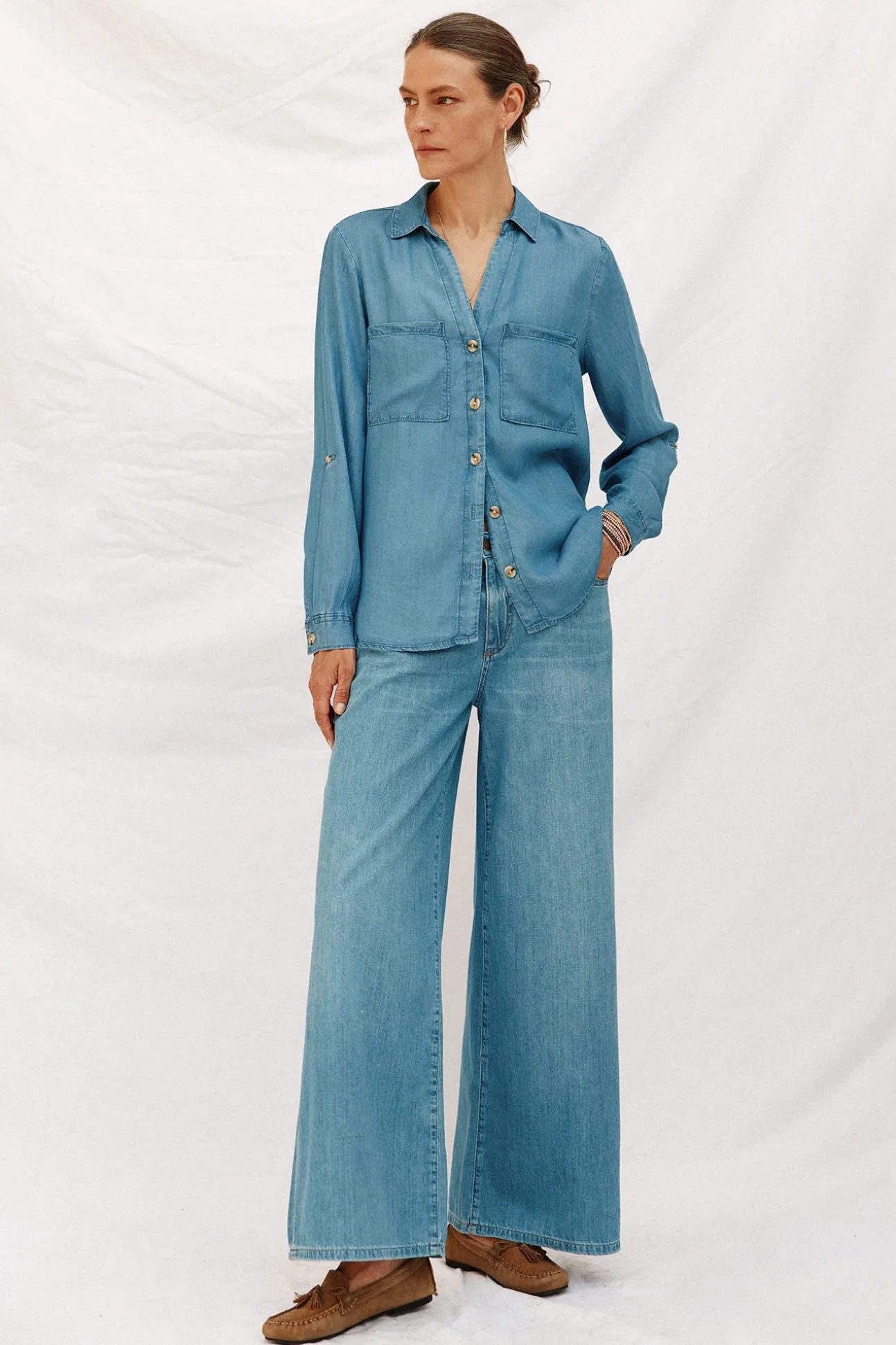 camisa vaquera tencel