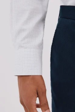 Camisa vestir cuadros fácil plancha