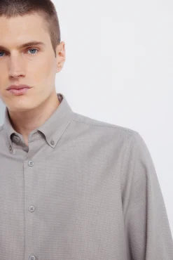 Camisa vestir estructura bicolor