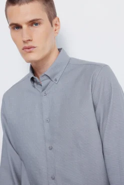 Camisa vestir estructura bicolor