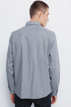 Camisa vestir estructura bicolor