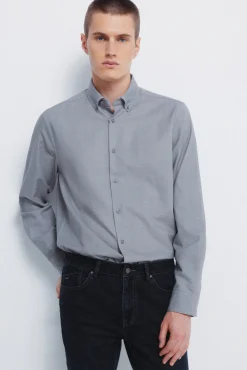 Camisa vestir estructura bicolor