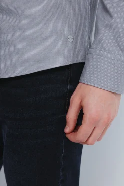 Camisa vestir estructura bicolor