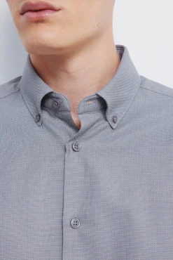 Camisa vestir estructura bicolor