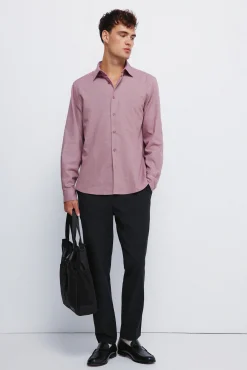 Camisa vestir estructura bicolor