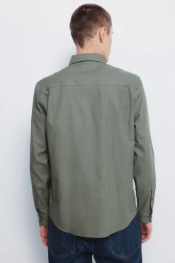 Camisa vestir estructura bicolor