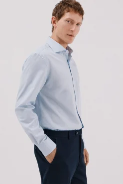 Camisa vestir lisa fácil plancha