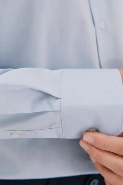 Camisa vestir lisa fácil plancha