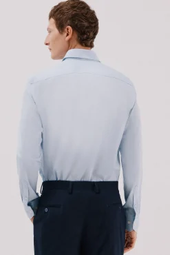 Camisa vestir lisa fácil plancha