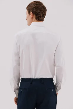 Camisa vestir lisa fácil plancha