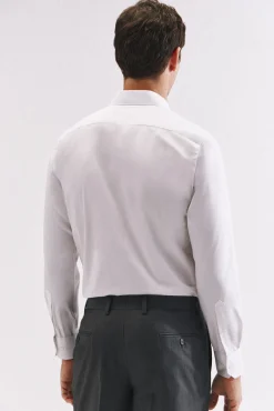 Camisa vestir lisa fácil plancha