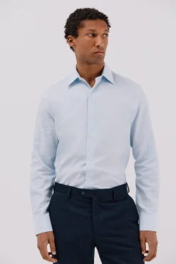 Camisa vestir pata de gallo algodón tencel