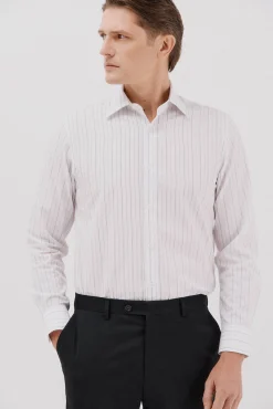 Camisa vestir rayas algodón tencel