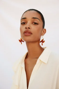 Camisa volante manga larga