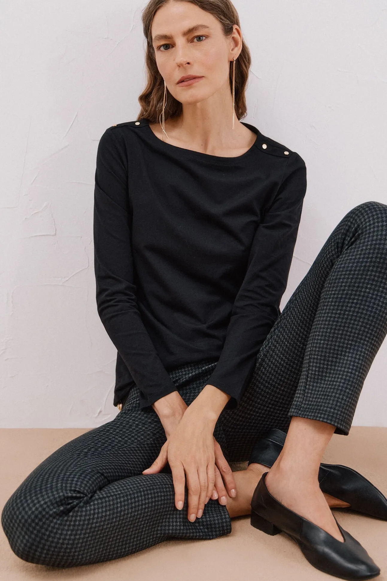 Camiseta barco botones