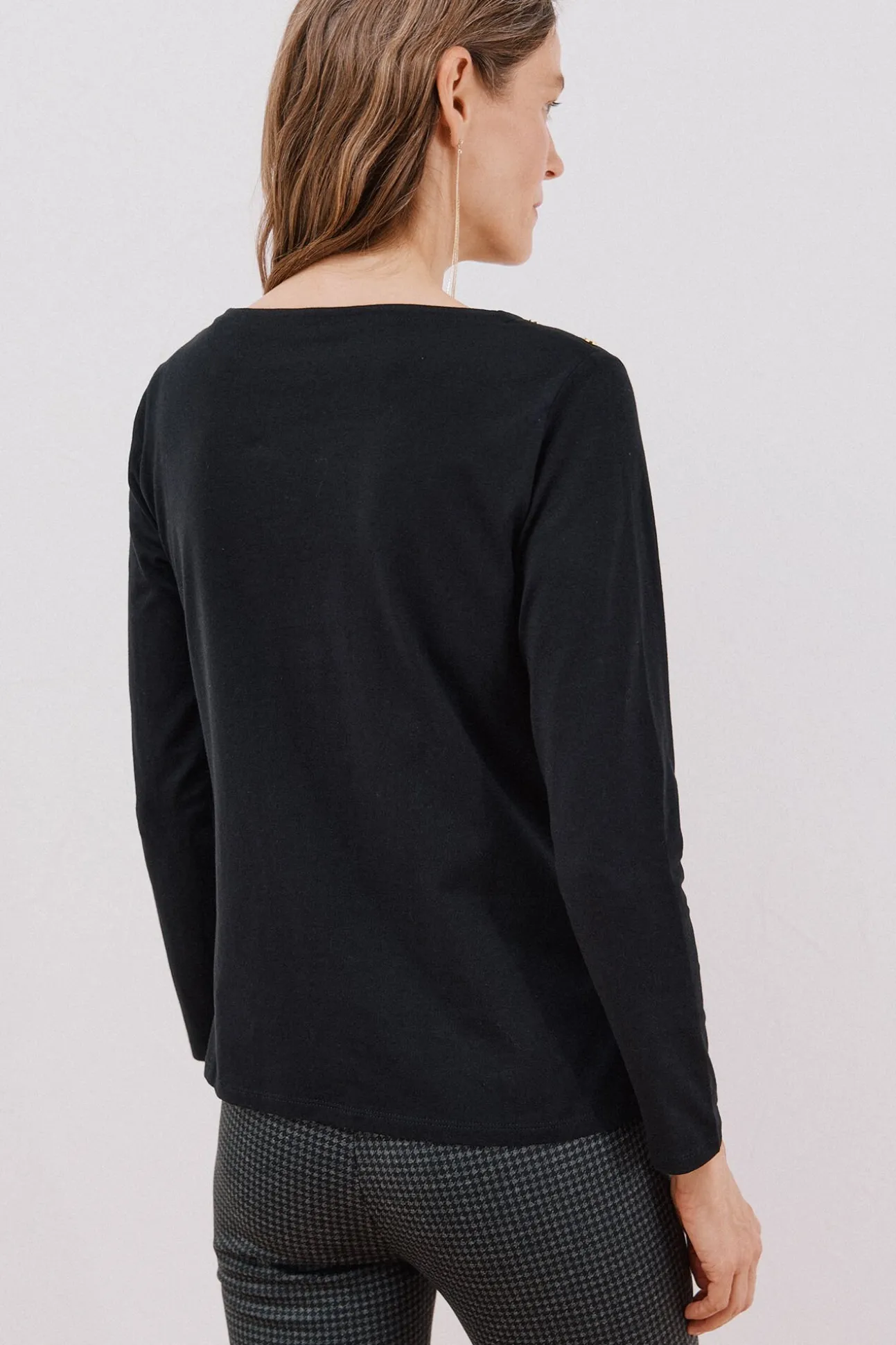 Camiseta barco botones