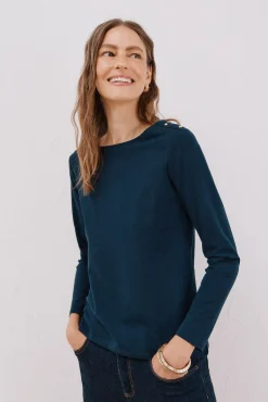 Camiseta barco botones