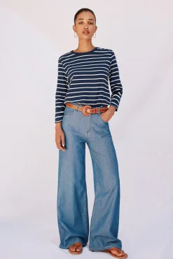 Camiseta básica botones dorados