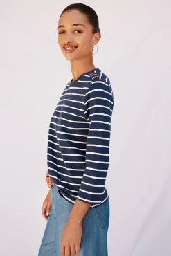 Camiseta básica botones dorados