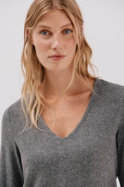 Camiseta básica cuello pico