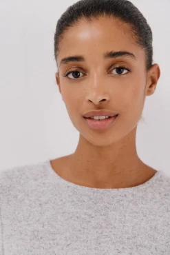 Camiseta básica escote caja