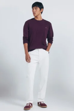 Camiseta básica manga larga acabado suave