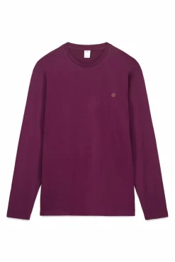 Camiseta básica manga larga acabado suave