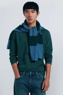 Camiseta básica manga larga acabado suave