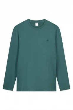 Camiseta básica manga larga acabado suave