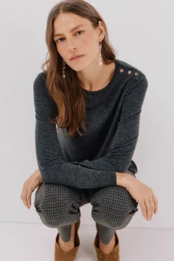 Camiseta caja botones