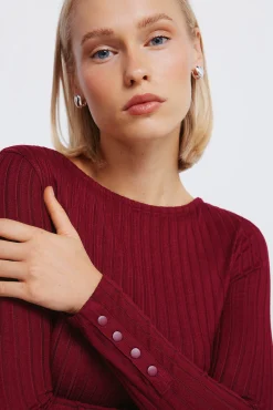 Camiseta canalé escote barca