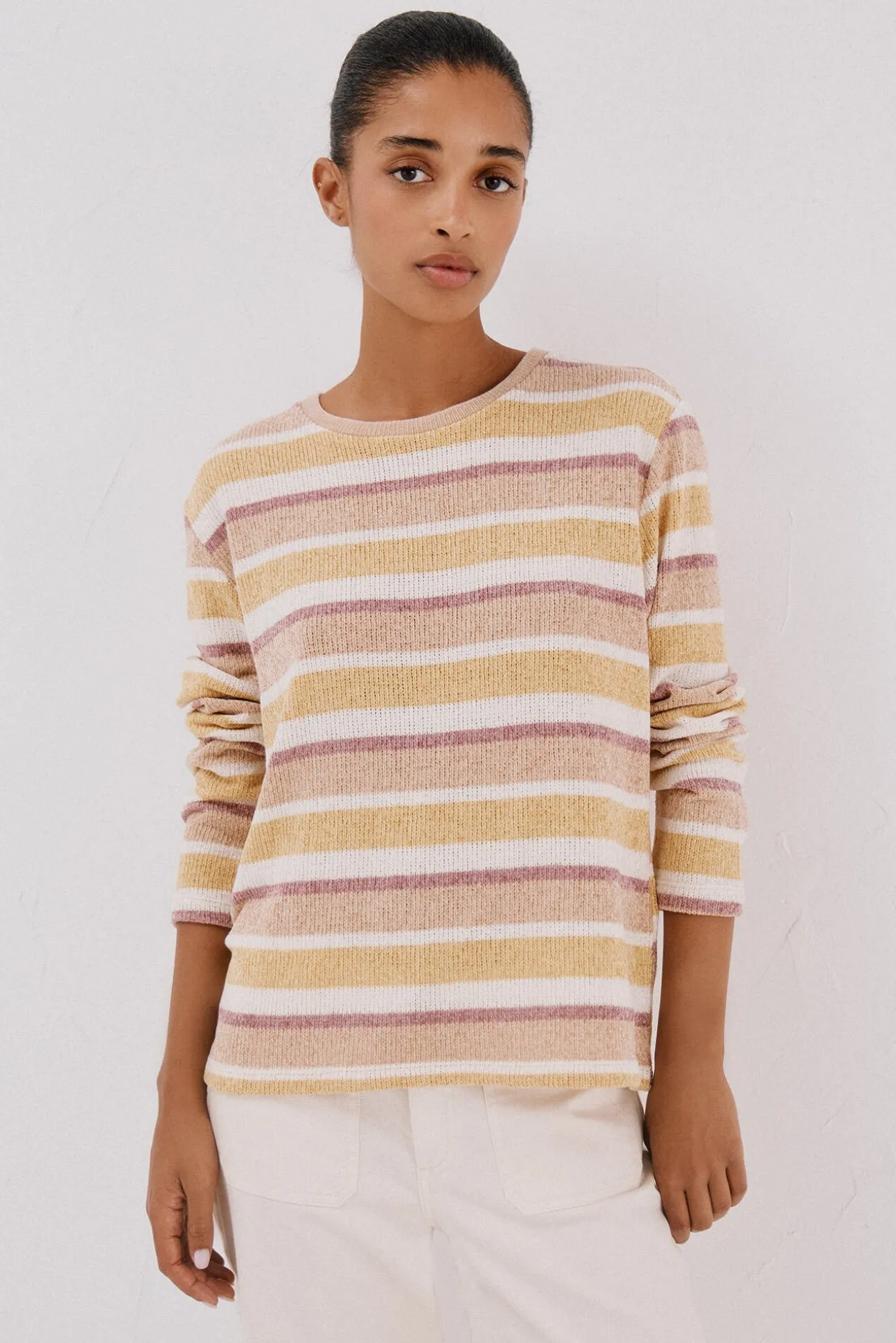 Camiseta chenilla rayas