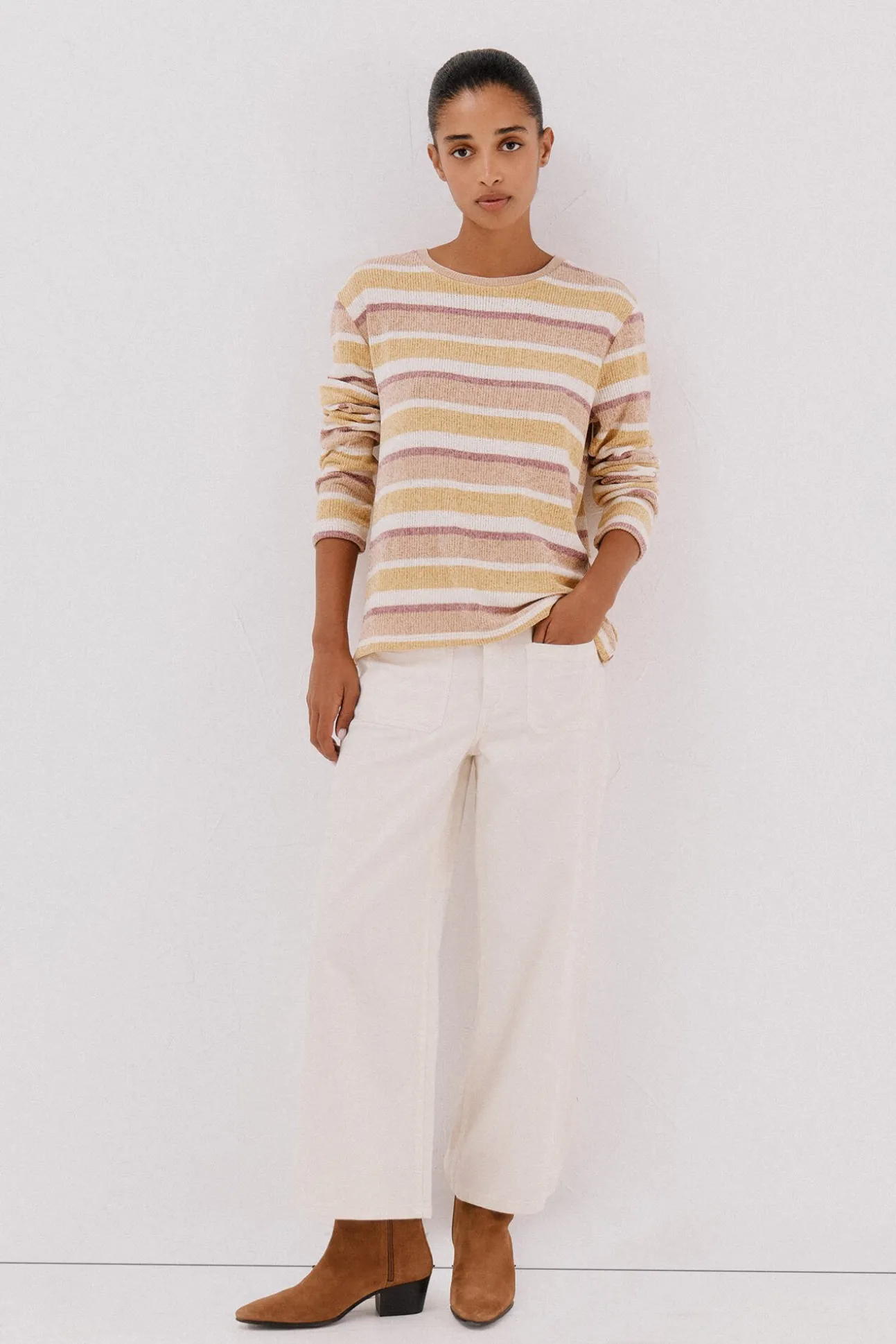 Camiseta chenilla rayas