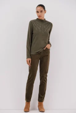 Camiseta con detalle strass