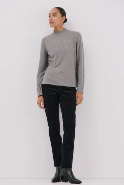 Camiseta con detalle strass